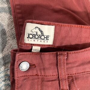 Jordache Vintage Brick Red Denim 32x30